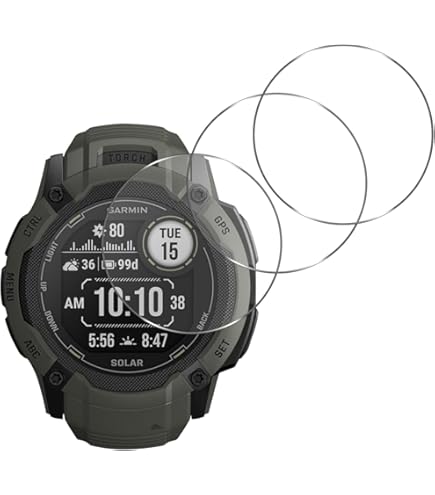 Amazon.co.jp: 用 Garmin Instinct 2X ガラスフィルム 3枚 GARMIN